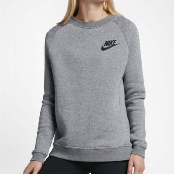 nike rally crew neck sweatshirt black